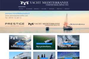 site internet yacht Méditerranée - concessionnaire Jeanneau à Marseille